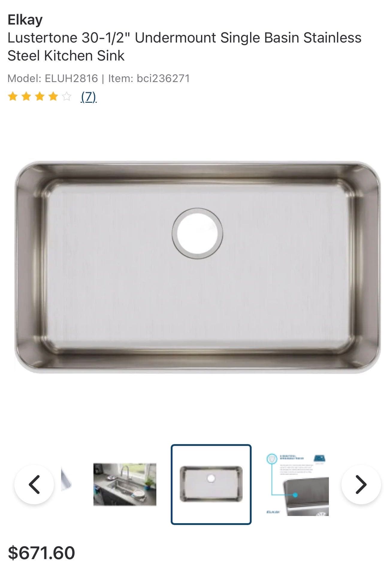 New in box Elkay Stainless steel sink  - New - SF | OFFLOADIT Marketplace